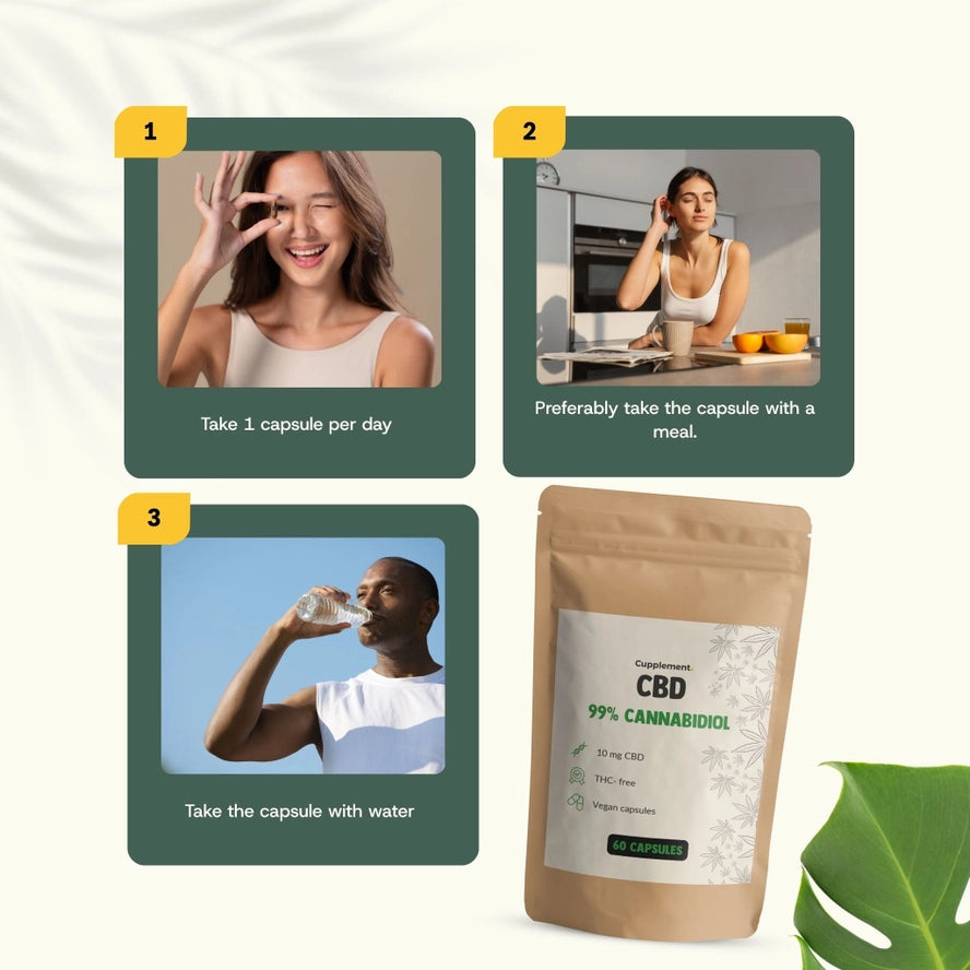 Capsules d'huile de CBD 10 MG - 60 capsules