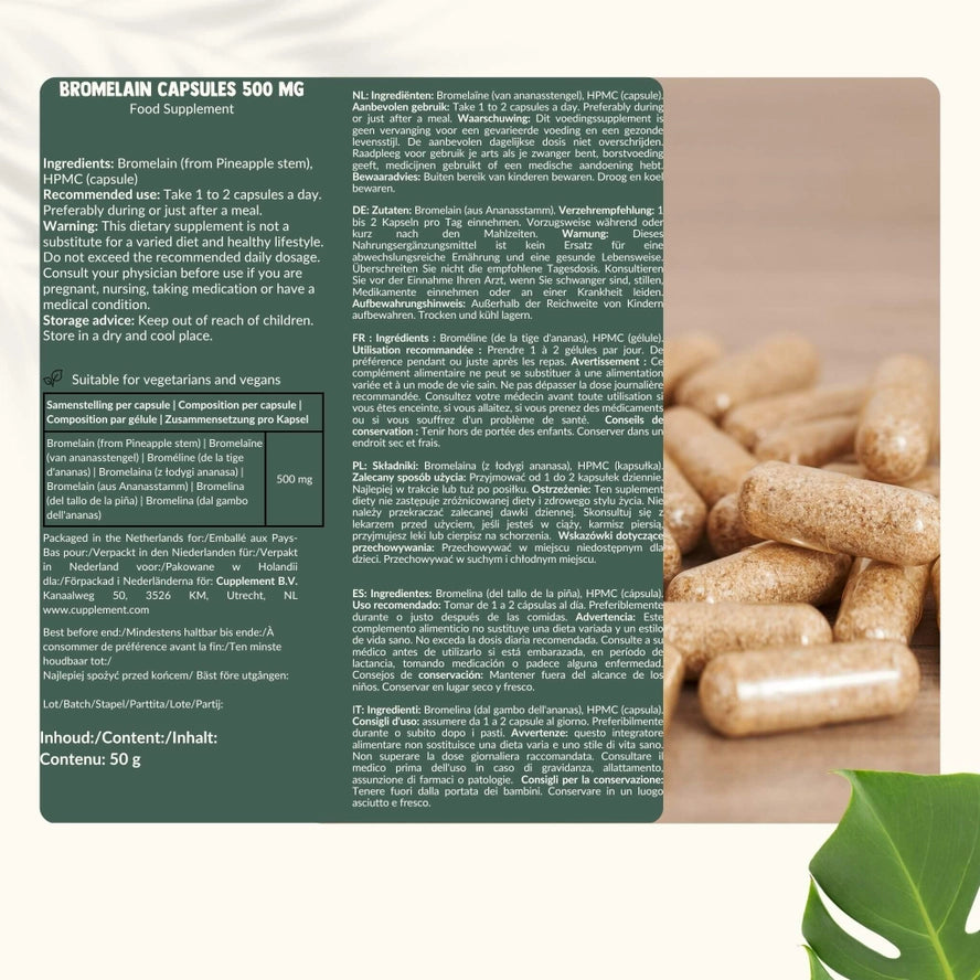 Gélules de bromélaïne 500 mg - 100 gélules