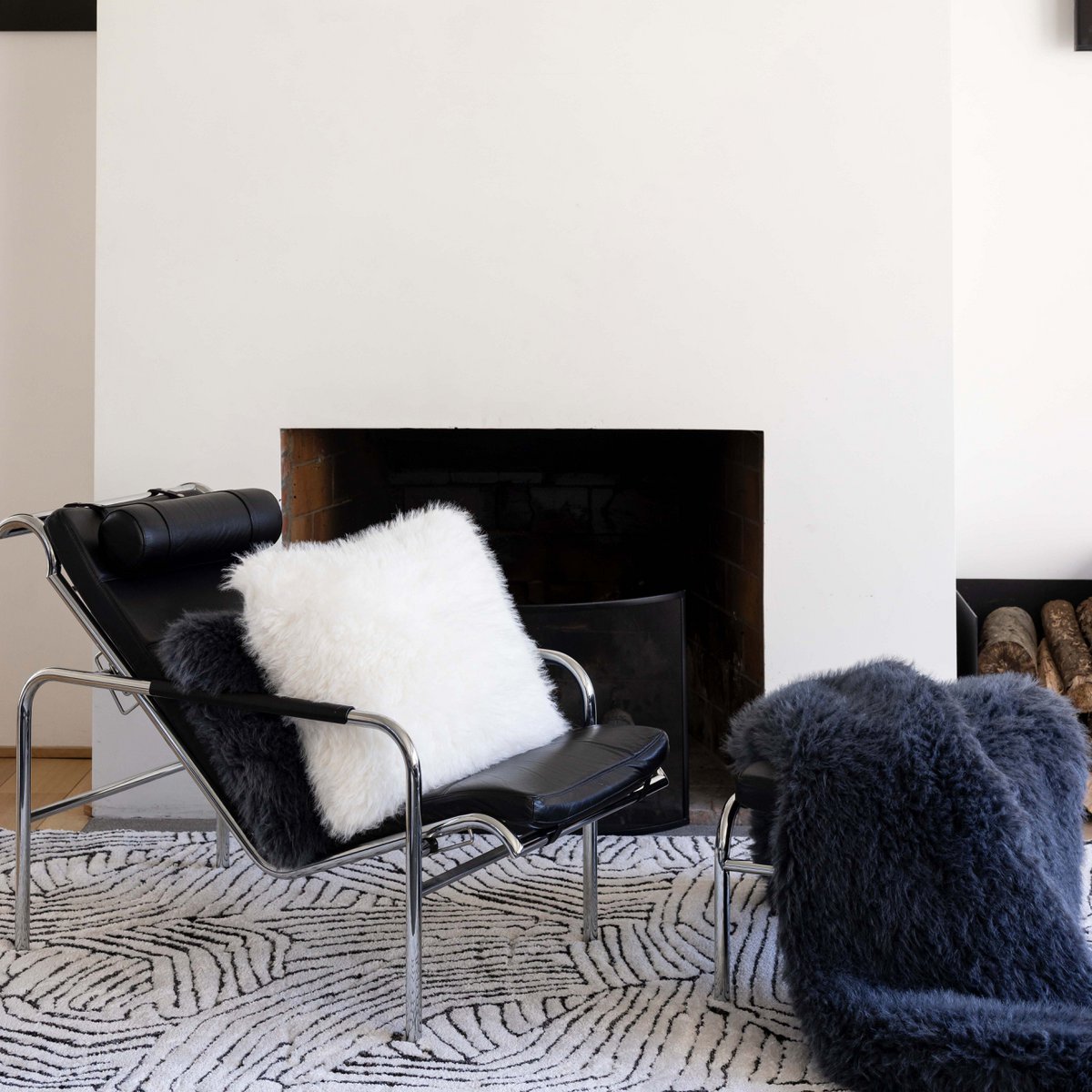 Coussin Betani Neige 45 x 45 VIVARAISE