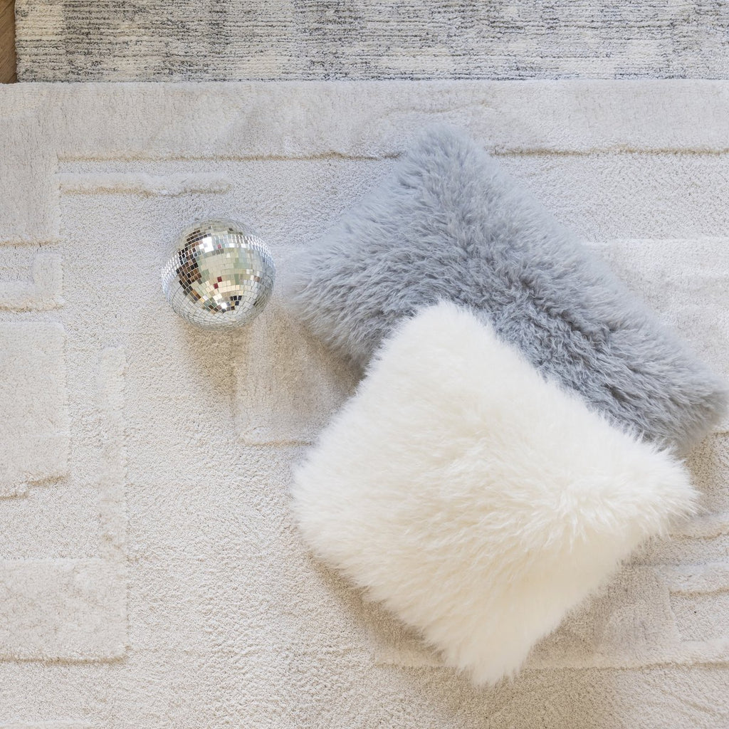 Coussin Betani Neige 45 x 45 VIVARAISE