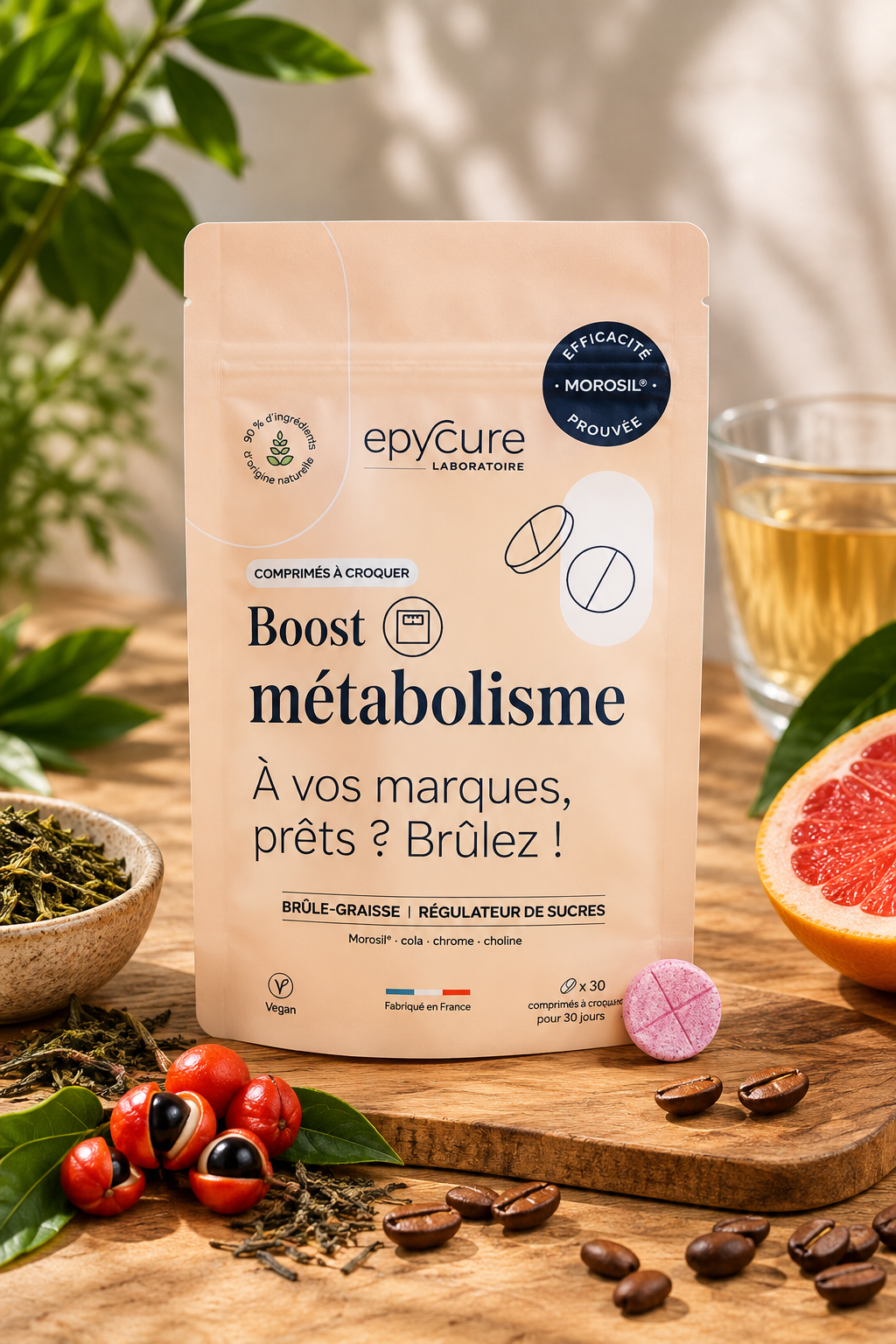 Boost Métabolisme Epycure – Complément alimentaire goût pêche
