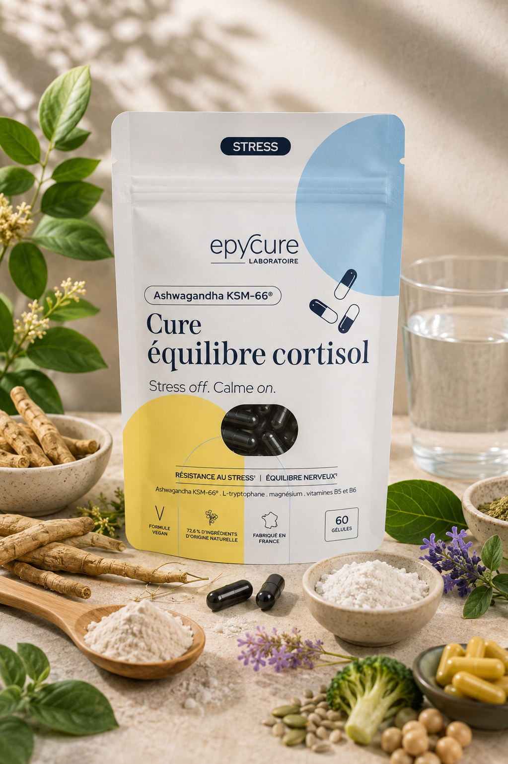 Équilibre Cortisol Epycure complément alimentaire en gélules