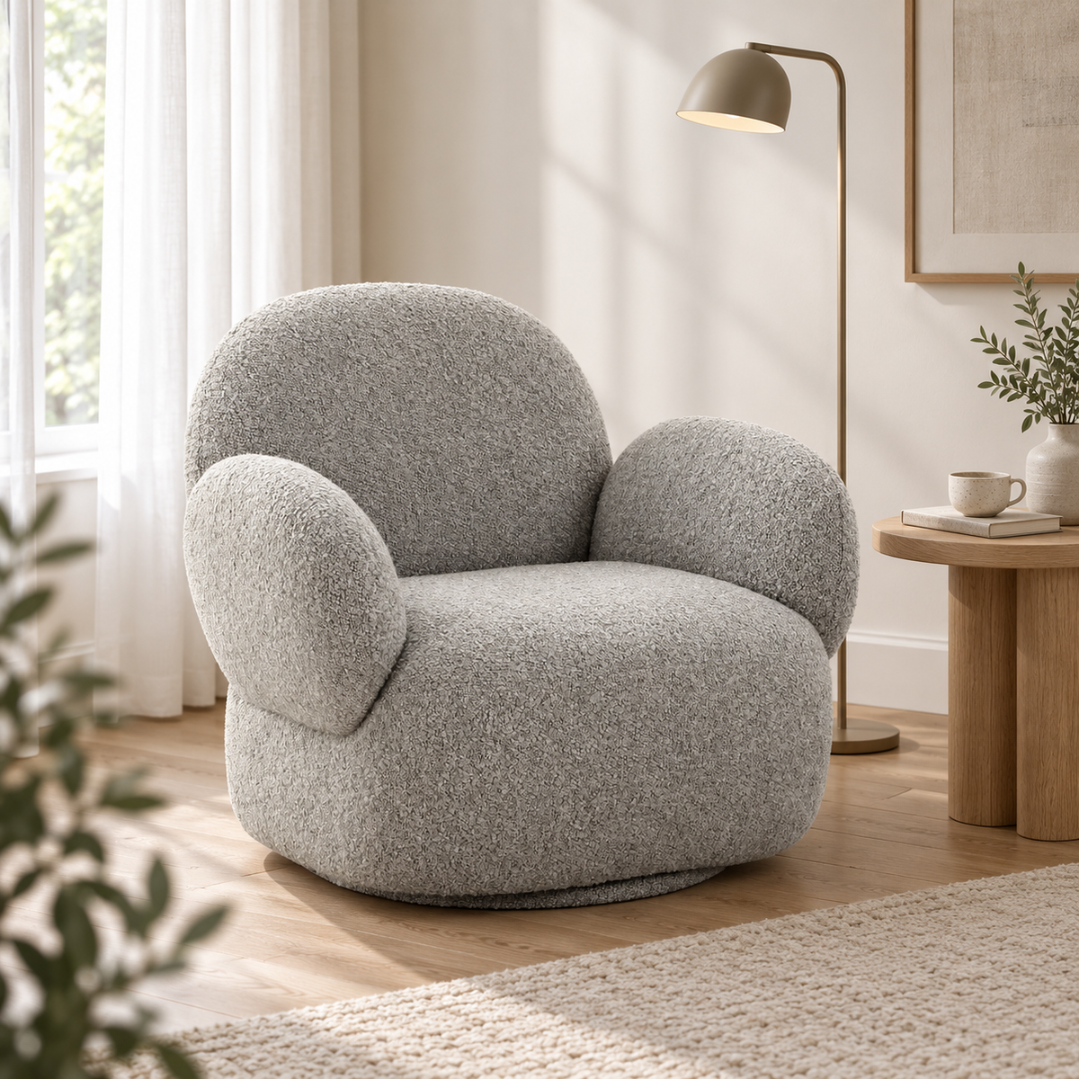 Fauteuil  Messina avec fonction pivotante