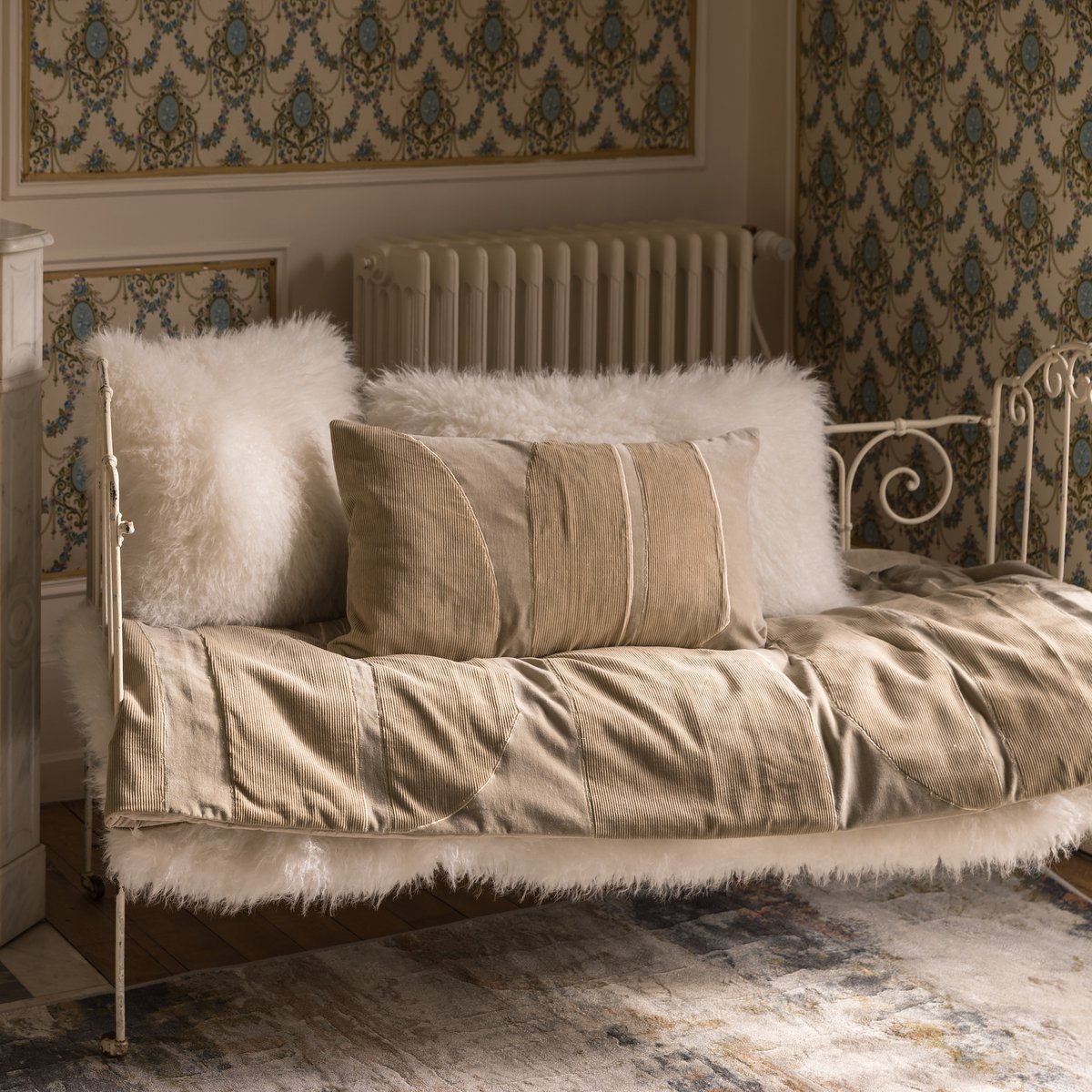 Coussin Betani Neige 40 x 65 VIVARAISE