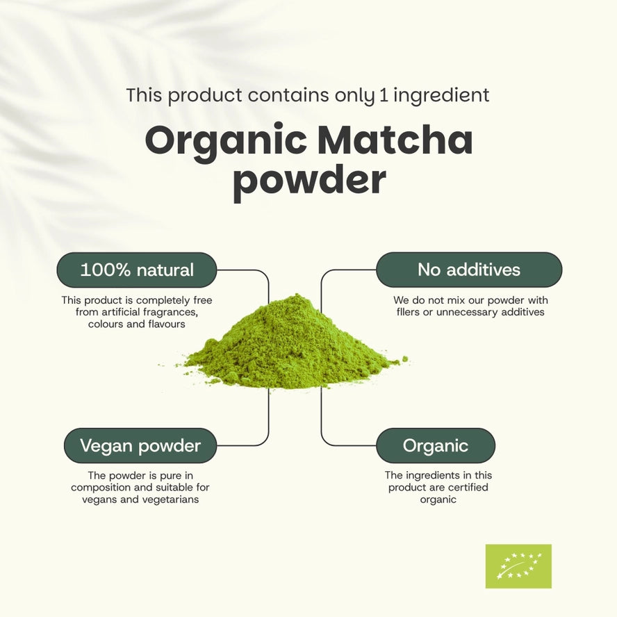 Poudre de Thé Matcha Premium Bio - 90 Grammes