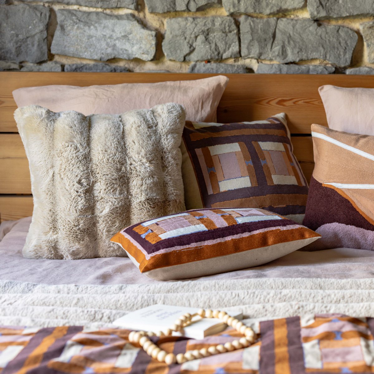 Coussin Astrid Naturel 45 x 45 VIVARAISE