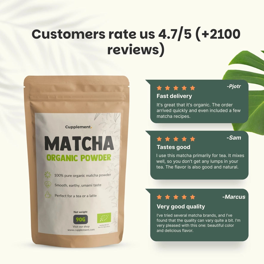 Poudre de Thé Matcha Bio - 90 Grammes
