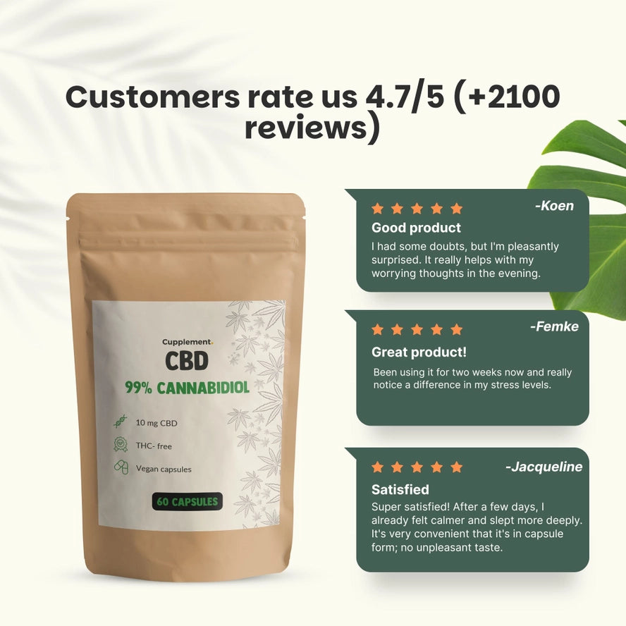 Capsules d'huile de CBD 10 MG - 60 capsules