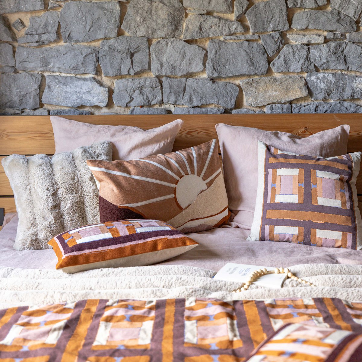 Coussin Astrid Naturel 45 x 45 VIVARAISE